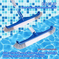Pool Brush, 17.5 » Pool Brush Head for Inground Pools & Above-Ground Pools, D…