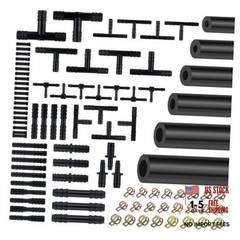 6PCS 5Ft Silicone Vacuum Hose Automotive Kit – ID 1/8&Prime; 5/32&Prime; 3/16&Prime; 1/4&Prime; 5/16&Prime;