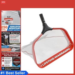 Pool Silt Net 13.5 Inch Fine Mesh 250 Micron Smooth Glide Aluminum Handle