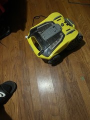 ELF08 PRO Cordless Wall Climbing Robotic Pool Cleaner 2.5Hr Yellow Gray