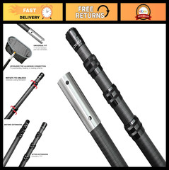 15 FT Carbon Fiber Telescoping Pool Cleaning Pole – Ultra-Lightweight Skimmer To