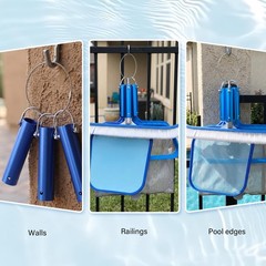 Pool Tool Holder and Organizer, 3 Pcs 1-1/4&Prime; Pool Cleaning Equipment Storage …