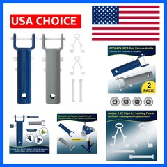 2Pcs Pool Vacuum Head Handle Replacement Parts with EZ Clip and Pin Set, Suit…