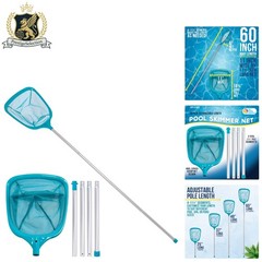 Fast Cleaning 5ft Ultra-Fine Leaf Skimmer Net – Telescopic & Lightweight Design