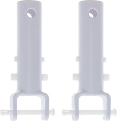 2 Premium Pool Vacuum Head Replacement Handles – Sturdy Plastic Handles with But