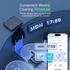 WYBOT S2 Solar Powered Wall Climb Robotic Pool Vacuum Cleaner Robot + Free Robot