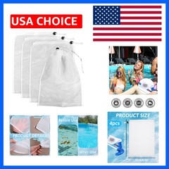 4PCS Pool Vacuum Replacement Mesh Bag, Pool Vacuum Filter Bag, 12.6×9 Inch Po…