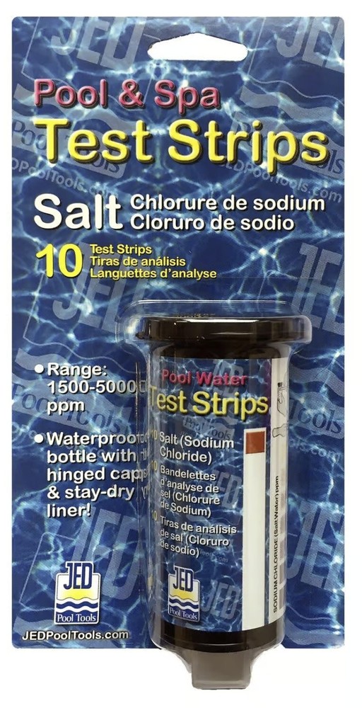 JED 00-IT488 Salt Water Test Strips for Swimming Pool & Spa, 10 Count Bottle