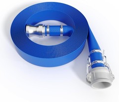 1.5&Prime;x50 ft Discharge Hose Lay Flat Hose PVC Backwash Drain Hose Camlock Fitting