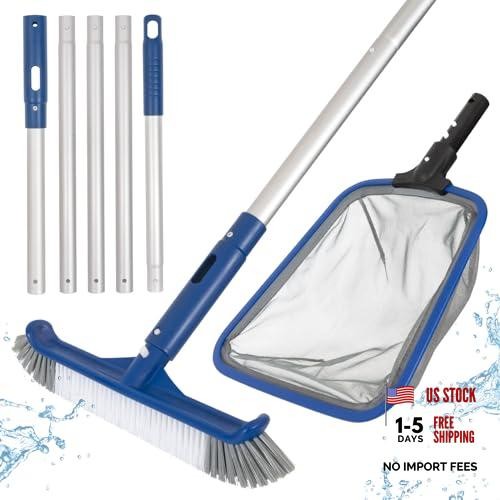 Pool Cleaning Kit, 14.5 » Pool Brush Head & Ultra Fine Mesh Pool Skimmer Net