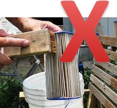 Pool Filter Cartridge Cleaner for Quick Debris Removal and Water Flow