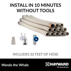 Hayward W3900 Wanda the Whale Above-Ground Suction Pool Cleaner for Any Size …