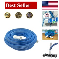 40 Ft Kink-Free Manual Pool Vacuum Hose for Inground & Above Ground Pools
