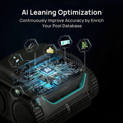 Cordless Robotic Pool Vacuum for Inground Pools, Above Ground Pool Cleaner