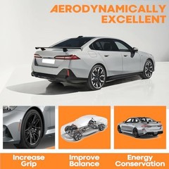Universal Rear Spoiler 54 Inch Seagull Style Glossy Black
