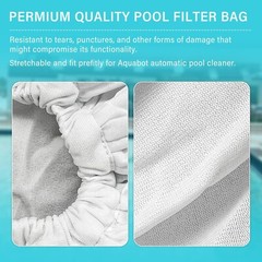 Pool Cleaner Filter Bag Replacement for Aquafirst & Aquabot Fine Mesh 1 Pack