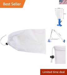 Versatile Fine Mesh Debris Bag for In-Ground/Above-Ground Pool Vacuum Cleaners