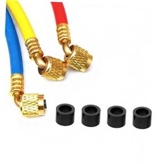 40084 HVAC Vacuum Hose Replacement Gasket for Robinair Manifold, 4PCS |
