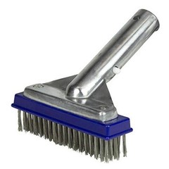Stainless Steel Pool Algae Detail Brush, Heavy-Duty 5-Inch Steel Brush