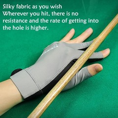 Pool Glove Left Hand, Billiards Glove, Billiard Pool Gloves for Left Hand 3 Fing