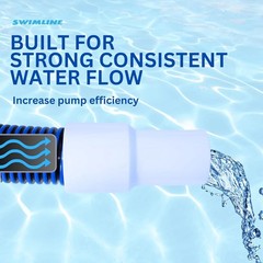 Pool Vacuum Hose 40 Foot Spiral Wound Swivel Cuff Kink Resistant Heavy Duty