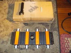 Pool Vacuum Head with Brushes and Wheels