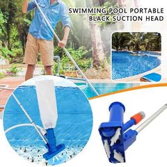 Pool Vacuum Head with Brush Bag Pole Vacuum Cleaner Cleaning Disinfect Tool for