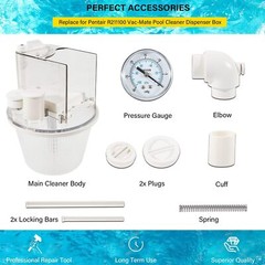 Vac-Mate Pool Cleaner Dispenser Box Vacuum Skimmer Attachment for R211100