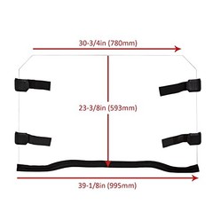 Full Windshield Compatible with Polaris 2014-2018 RZR XP 1000, XP Turbo 2015