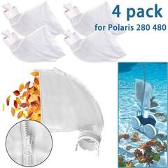 4 Pack Pool Cleaner Bags All Purpose Filter Bag for Polaris 280 480 Part K13 K16