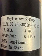 MAYTRONICS DOLPHIN IMPELLER FAN MOTOR PUMP 63ZYW-A4 5500028 NEW