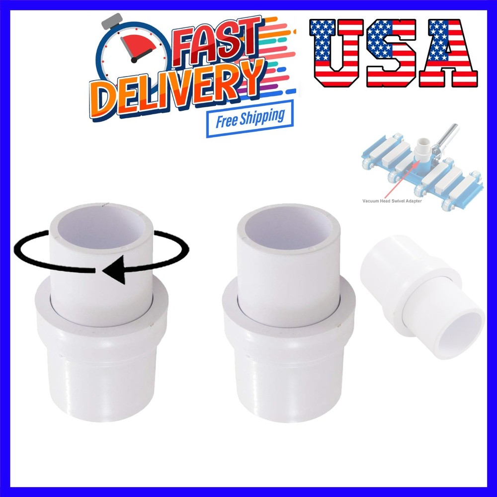 1-1/2&Prime; Pool Vacuum Head Swivel Adapter Connector for Manual Vac Vacuum Head R…