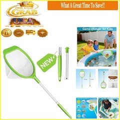 Hot Tub Skimmer Net with 26 inch Aluminum Handle Deep Fine Mesh Small Pool Cl…