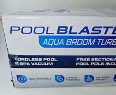 Pool Blaster Aqua Broom TURBO Rechargeable Pool & Hot Tub Cordless Vacuum Opnbox