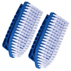 2Pcs Reusable Pool Scrub Brush with Comfort Grip for Bathroom and Floor Cleaning
