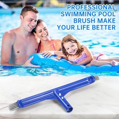 Heavy Duty Pool Brush Head Nylon Bristles Non Adhesive for Pool Walls Steps