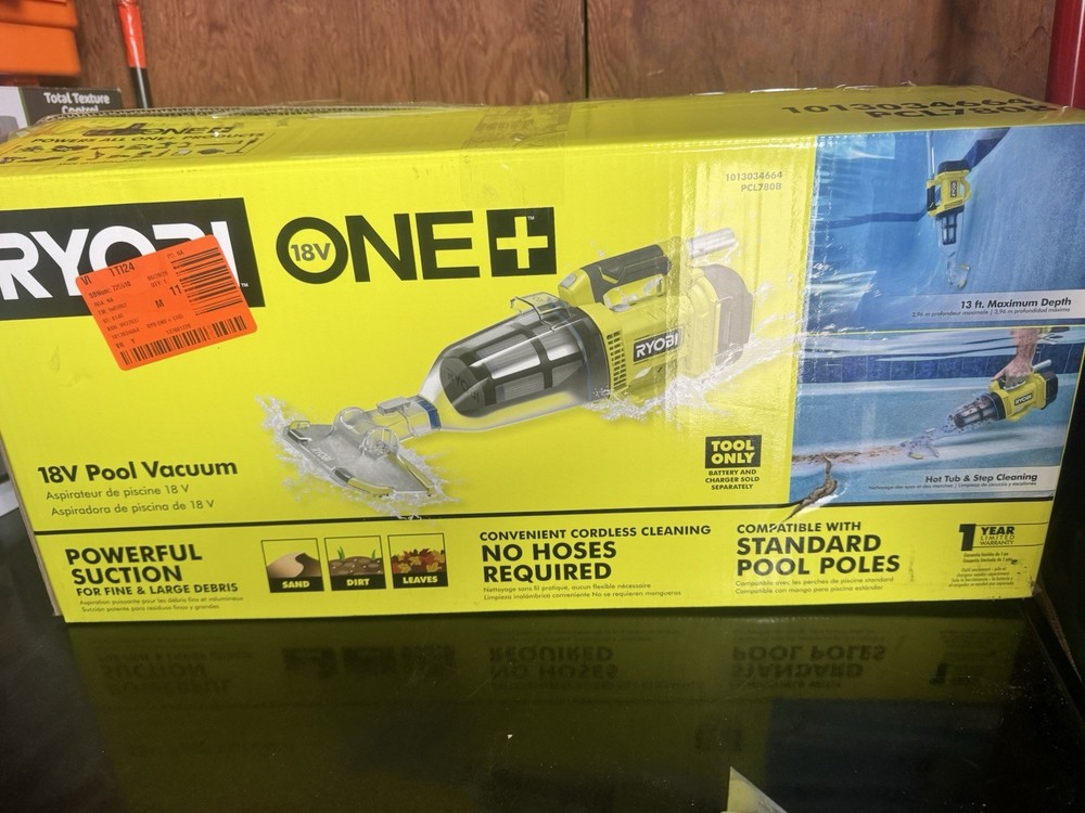 Ryobi ONE+ 18V Handheld Underwater Pool Vacuum PCL780B Used