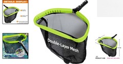 Effortless Pool Cleaning with Aluminum Leaf Skimmer – 17.5 in Double-Layer