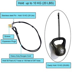 YYST Swimming Pool Vacuum Hose Hanger -Rust Resistant, Stainless Steel