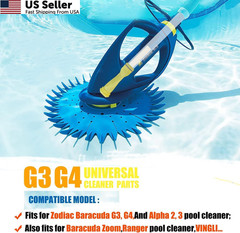 ATIE Pool Cleaner Long Life Diaphragm W69698 with Retaining 2 Pack, Yellow