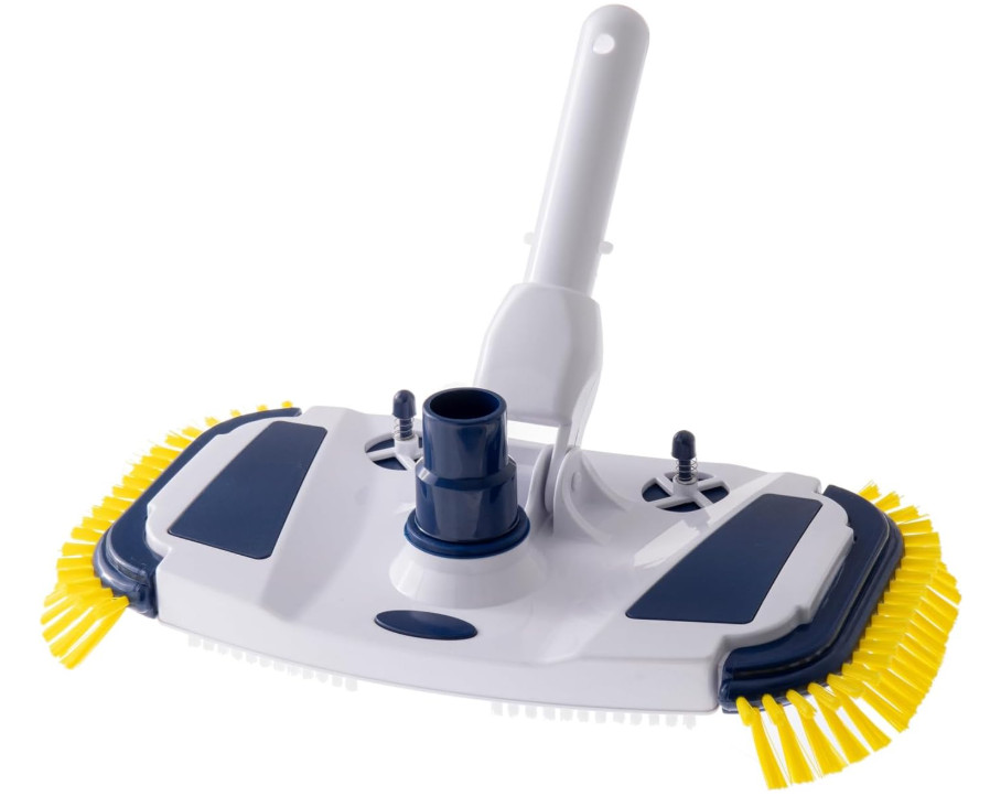 Cabezal de aspiradora manual lastrado para piscina, con cepillos laterales grand