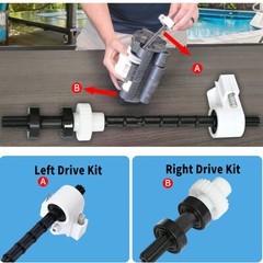 360290 360289 Left Right Drive Kit for Pentair Rebel Kreepy Krauly Warrior Pool