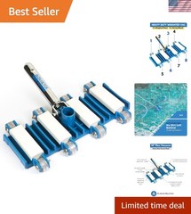 Weighted Flexible Pool Vacuum Head with Aluminum Handle – Effortless Cleaning