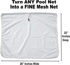 Fine Mesh Pool Net Insert – Transform Any Deep Net for Ultimate Cleaning