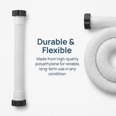 Pool Sand Filter Pump Hose 16 Inch Interconnecting 16 Inch, White