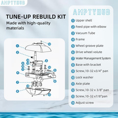Shell Rebuild Repair Kit Replacement for Automatic Pool Cleaner Polaris Zodiac 2