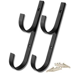 Aluminum Pool Pole Hanger Set with Hooks for Telescoping Equipment and