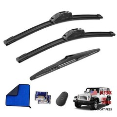 Jeep Wrangler JK 2008 Wiper Blades Set with 3 Gifts – 15&Prime; 13&Prime;