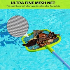 Pool Skimmer – Pool Skimmer net with pole, 5 Section AdjustableTelescopic Alu…