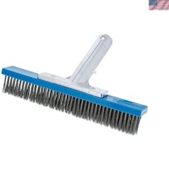 Versatile 10-Inch Pool Brush with Aluminum Handle – Fast Dirt Removal